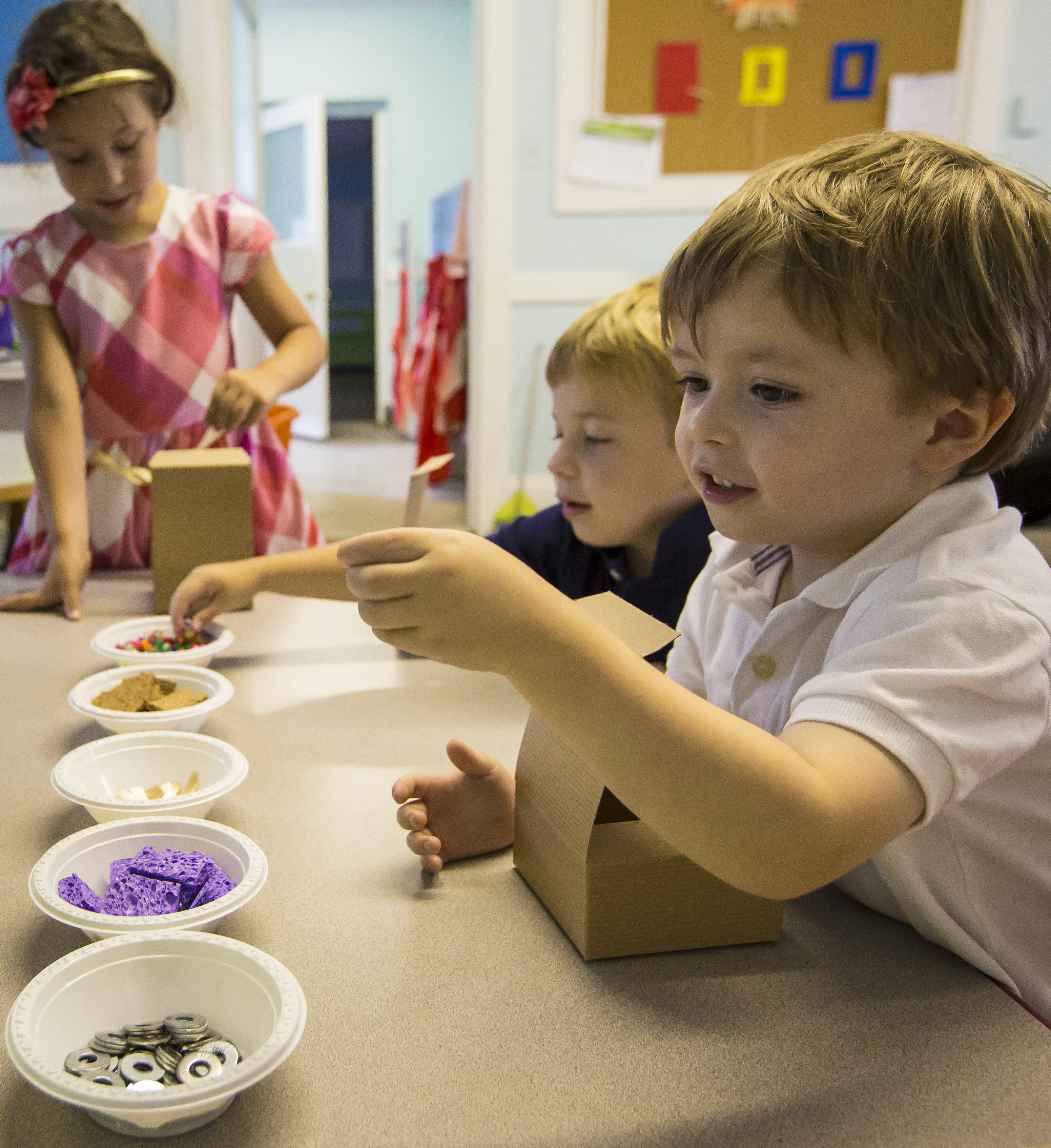 prek students hands-on learning